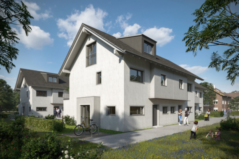 Neubau: Reihenhaus in natürlicher Holzbauweise in Wolfratshausen Farchet, 82515 Wolfratshausen Farchet, Reihenmittelhaus